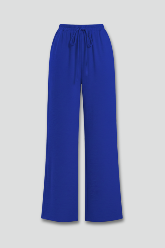 Claire | Women’s Palazzo Trousers with Drawstring Waist and Side Pockets